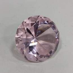 Rosenthal Pink Crystal Diamond Paperweight