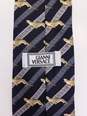 Vintage Gianni Versace Italy 90s Meander Leopard Medusa Print Silk Neck Tie 58 inch image number 5
