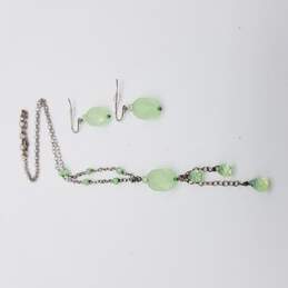 925 silver chalctone necklace with earrings alternative image