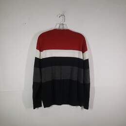 Mens Knitted V-Neck Long Sleeve Pullover Sweater Size Medium alternative image