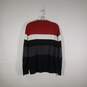 Mens Knitted V-Neck Long Sleeve Pullover Sweater Size Medium image number 2