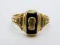 Vintage 10K Yellow Gold Onyx 1968 Class Ring 3.1g image number 1
