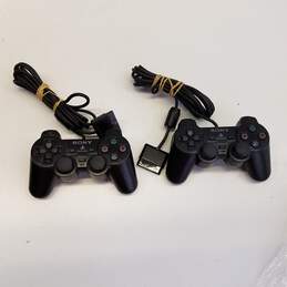 Sony PS2 controllers - Lot of 10, black >>FOR PARTS OR REPAIR<< alternative image