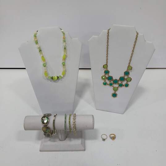 Bundle of Assorted Green Jewelry image number 1