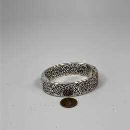 Designer Brighton Silver-Tone Fashionable Engraved Bangle Bracelet alternative image