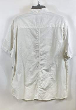 NWT Nautica Jeans Co. Mens White Short Sleeve Button-Up Collared Shirt Size L alternative image