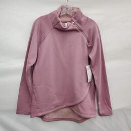 NWT Athleta WM's Solid Pink Cozy Karma Asym Pullover Size M