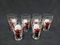 Vintage 6 Christmas Coca -Cola  Glasses  IOB image number 1