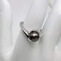 14K White Gold Pearl Ring (Size 8)-5.6g image number 2