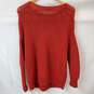 Eileen Fisher Red Knit Long Sleeve Sweater  Size S/P image number 4