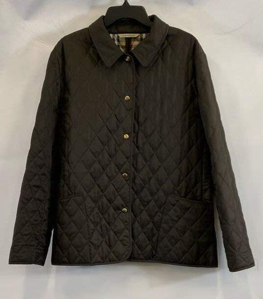 Burberry Women's Brown Quilted Jacket - XL image number 1