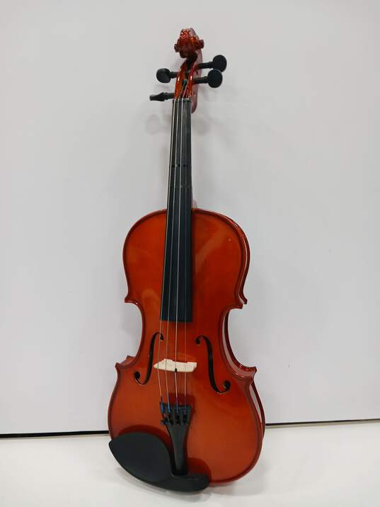 Wooden 4/4 Violin w/Black Canvas Case image number 2