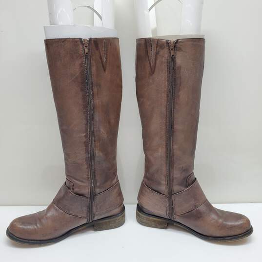 Steve Madden Toureg Leather Buckle Riding Boots Women's Size 6M image number 3