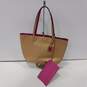 Ralph Lauren Gold/Pink Olivia Metallic Reversible Tote Bag image number 1