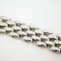 14K White Gold Ruby Eye Opossum Heads Panther Chain Bracelet 26.1g image number 5