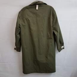Mod Ref army green oversized cotton nylon overcoat jacket S alternative image