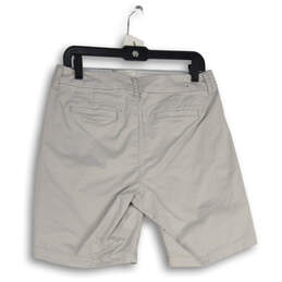NWT Womens Tan Flat Front Slash Pocket Chino Shorts Size 8 alternative image