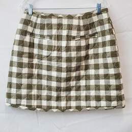 Madewell Gingham Quilted Skit Size 8 alternative image