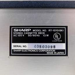 VNTG Sharp Model RT-1010(BK) Stereo Cassette Deck w/ Attached Power Cable alternative image
