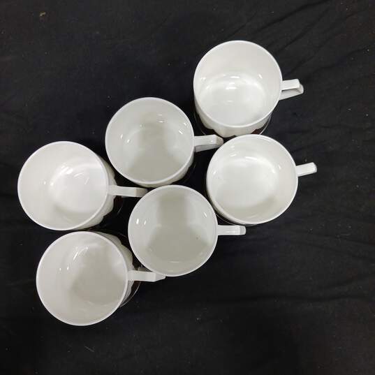 Bundle of Six Mikasa Rainflower Coffee Cups image number 2