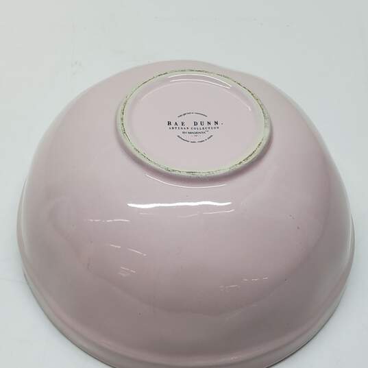 Pink 10 in. LOVE Ceramic Magenta Bowl Rae Dunn Artisan Collection image number 3