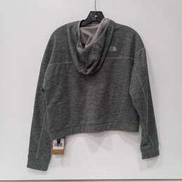The North Face Women's Gray Heather Crop Hoodie size S NWT alternative image