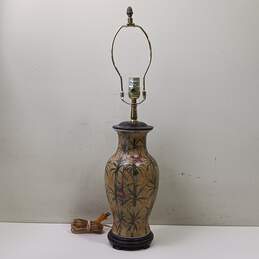 Vintage Bird Pattern Table Lamp