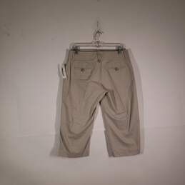Womens Regular Fit Pockets Straight Leg Flat Front Capri Pants Size 8 alternative image