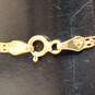 14K Yellow Gold Filigree & Rose Chain Bracelet - 3.7g image number 3