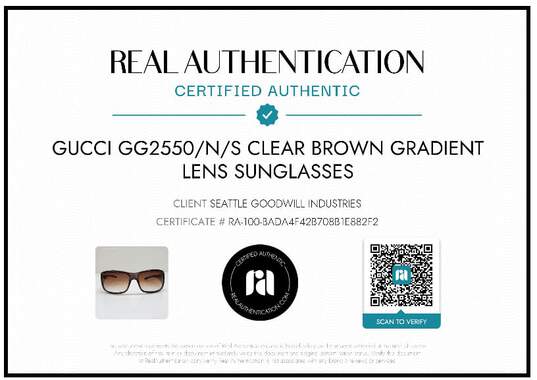 AUTHENTICATED GUCCI  GG2550/N/S RECTANGULAR SUNGLASSES image number 2