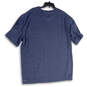 NWT Mens Blue Heather V-Neck Short Sleeve Omni-Wick Pullover T-Shirt 2XLT image number 2