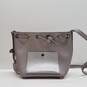 Michael Kors Saffiano Leather Bucket Bag Silver Grey image number 1