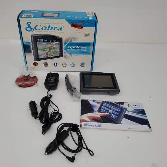 Untested Cobra Electronics GPS NAV One 5000 Model GPSM 5000 P/R image number 1