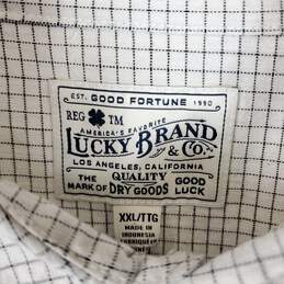 Lucky Brand Men Gray/Blk Button Up Sz 2XL Nwt alternative image