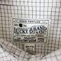 Lucky Brand Men Gray/Blk Button Up Sz 2XL Nwt image number 2