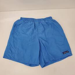 Patagonia MN's Sky Blue Long Baggie Shorts Size SM