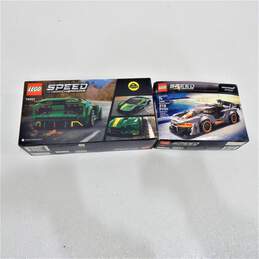 2 Sealed Lego Speed Champions Lotus Evija & McLaren Senna 76907 75892 alternative image