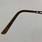 Womens SP1008 Brown Metal Half-Rim Frame Rectangle Prescription Eyeglasses image number 6