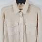 Aerie Women Ivory Button-Up Long Sleeve Shirt XXS NWT image number 4
