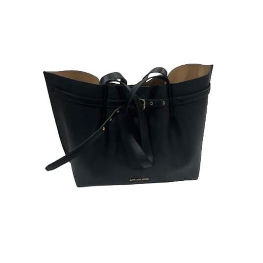 Emilia Large Tote Leather Shoulder Handbag Black image number 1