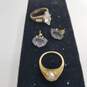 Gold Filled FW Pearl Gode & Cubic Zirconia Jewerly Bundle 3 pcs 9.7g image number 1