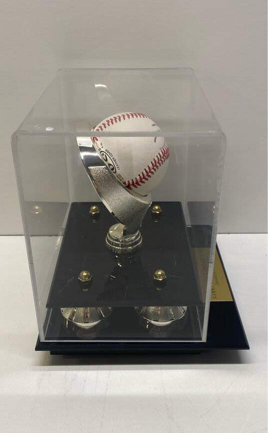 Sammy Sosa Autographed Baseball in Custom Display Case image number 4