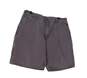 Mens Grey Pockets Casual Utility Work Chino Shorts Size 34 image number 3