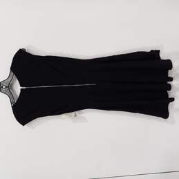 Bar III Women's Black V Neck Sleeveless Fit & Flare Dress Size Small Petite alternative image