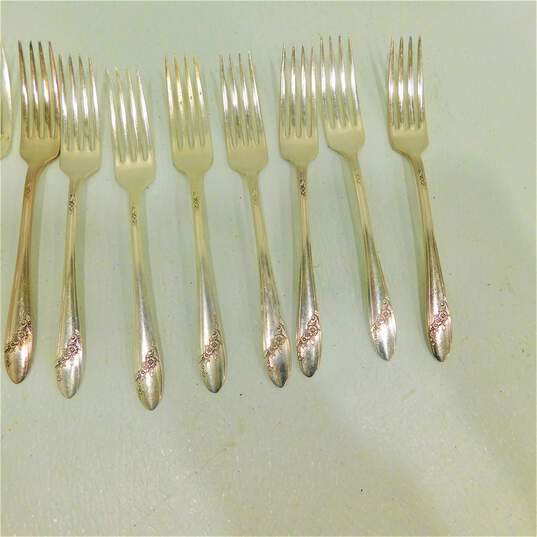 Set of 10 Oneida Community Silver-plated QUEEN BESS II Dinner Folks image number 2