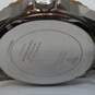 Guess Vintage Design Gold tone Bezel 43mm Case Chronograph Leather Band Mens Quartz Watch image number 8