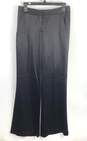 Theory Women Black Silk Trouser Pants Sz 4 image number 1
