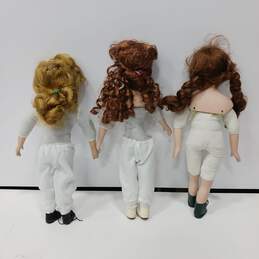 Bundle of 3 Assorted Porcelain Dolls alternative image