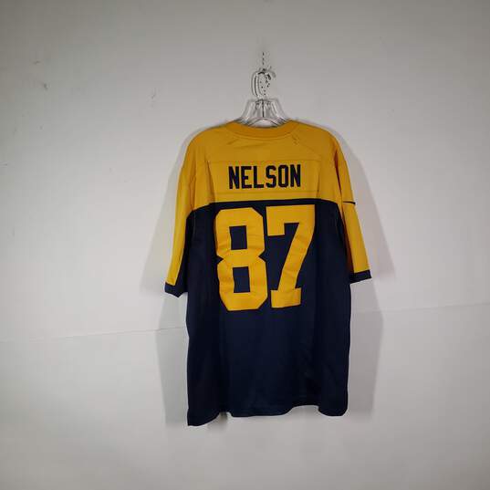 Mens Green Bay Packers Jordy Nelson V-Neck NFL Pullover Jersey Size XL image number 2