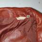 Long Sleeve Button Up Leather Jacket Size 40L image number 3